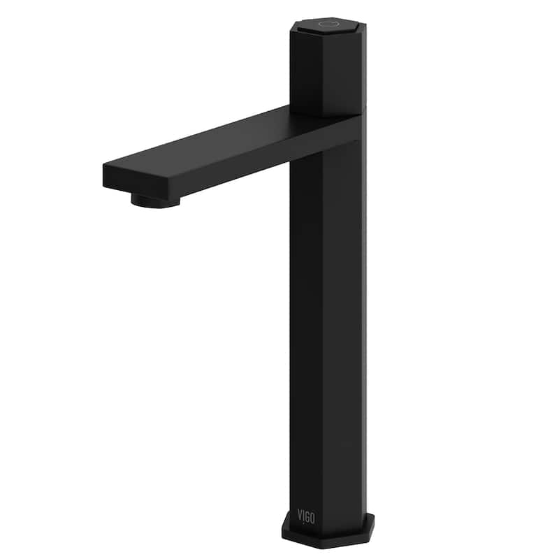 Vigo VG03035 Nova 1.2 GPM 11" H Single Handle Single Hole Vessel - Matte Black