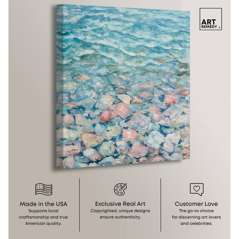 Turquoise Dream Canvas by Art Remedy, Gallery Wrapped