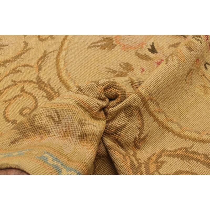 ECARPETGALLERY Flat-Weave Dynasty Khaki Cotton Tapestry Kilim - 2'11 x 4'8