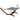 Textilene 2-Person Hammock with 14 ft. Wooden Curved Arc Stand in Blue Stripe