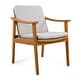 preview thumbnail 18 of 18, Christopher Knight Home - Hayden Outdoor Acacia Wood and Metal Dining Set with Cushioned Arm Chairs 7 Piece Set