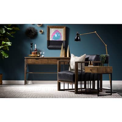 Mid-Century Modern Two Drawer Console Table