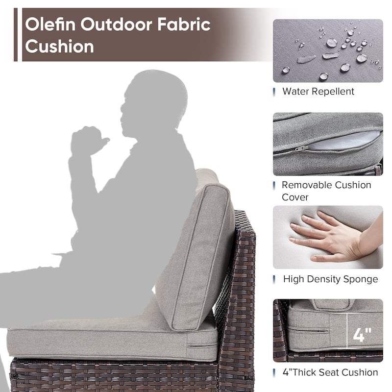 All-Weather Sofa Outdoor Conversation Set