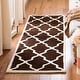 preview thumbnail 25 of 84, SAFAVIEH Handmade Chatham Eppie Modern Moroccan Wool Rug 2'3" x 11' Runner - Dark Brown/Ivory - Runner