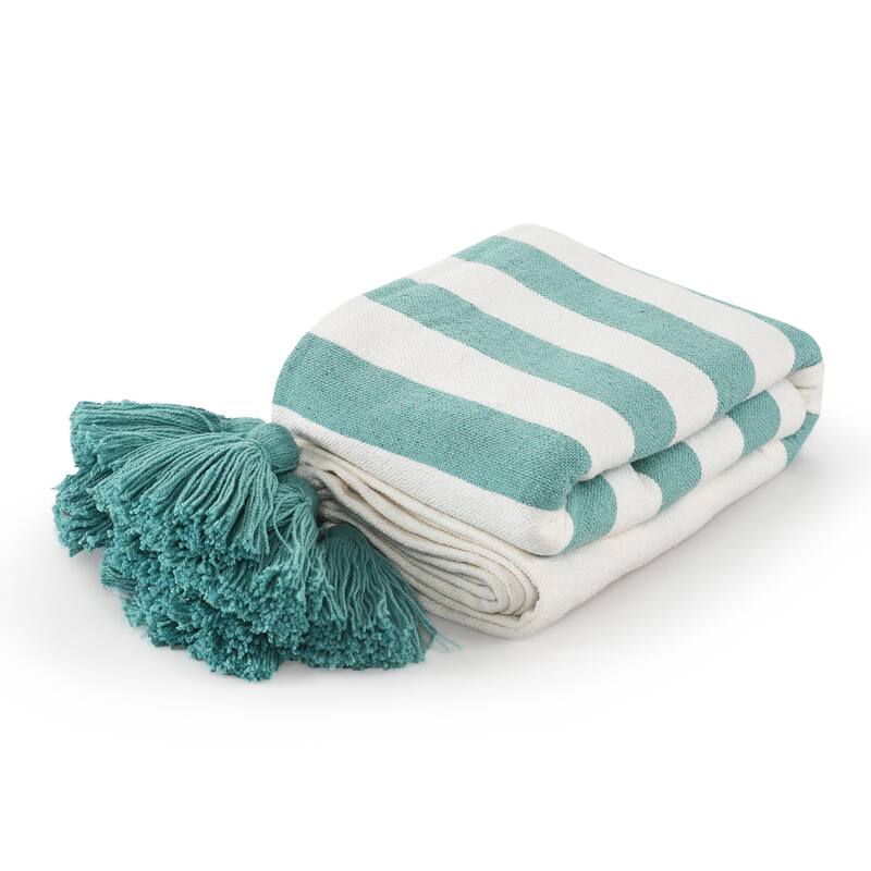 Sevita Hand-Woven Cotton Standard Size Throw Blanket