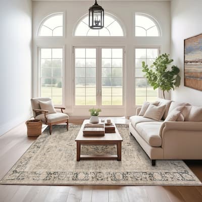 Nuloom Hillstone Collection Traditional Vintage Medallion Area Rug