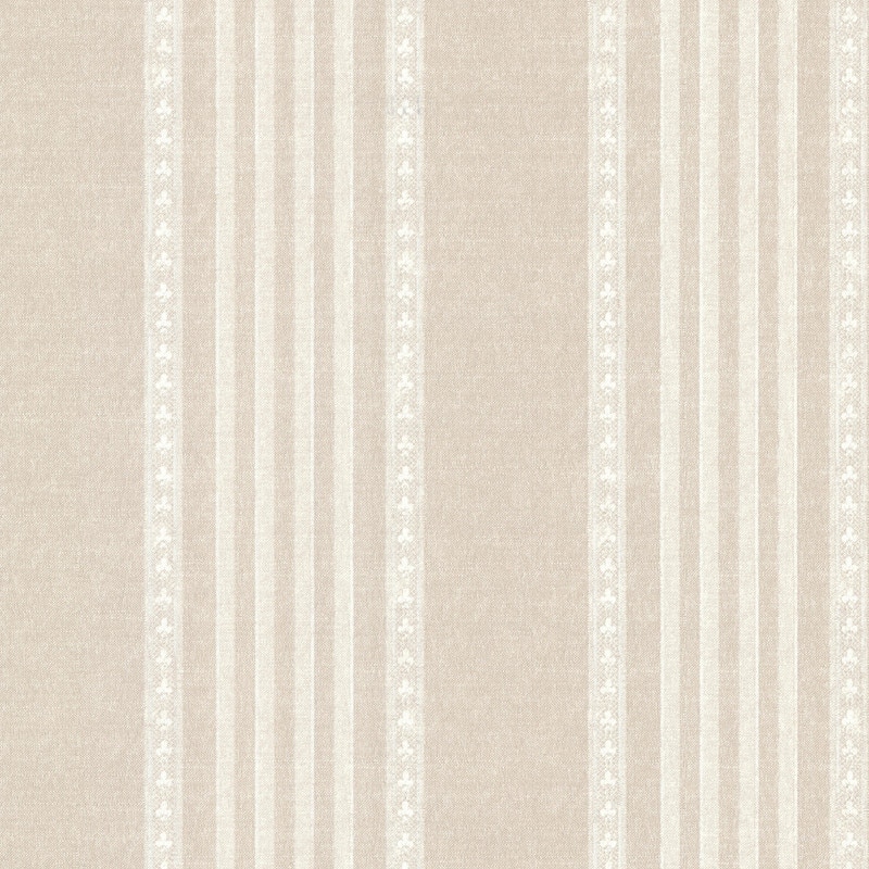 Adria Linen Jacquard Stripe Wallpaper - 20.5in x 396in x 0.025in