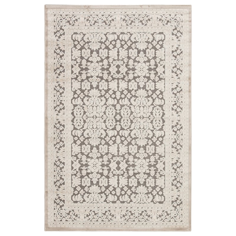 The Curated Nomad Blueberry Butte Damask Area Rug