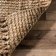 preview thumbnail 8 of 46, Brooklyn Rug Co Delilah Solid Chunky Jute Tassel Area Rug