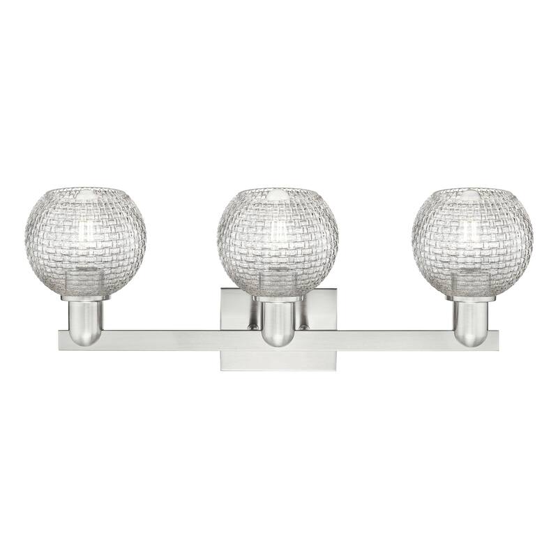 Innovations Lighting Endless Possibilities Arcadia - Athens - 3 Light 25" Basketweave Bath Vanity Light