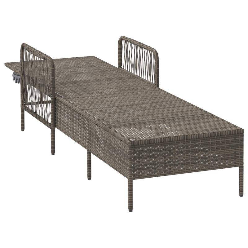 Adjustable Sun Lounger - 61.8 x 21.7 x 36.2 in