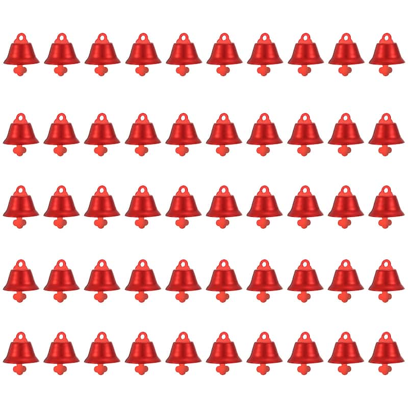 50Pcs Jingle Bells 1" Metal Hanging Bells