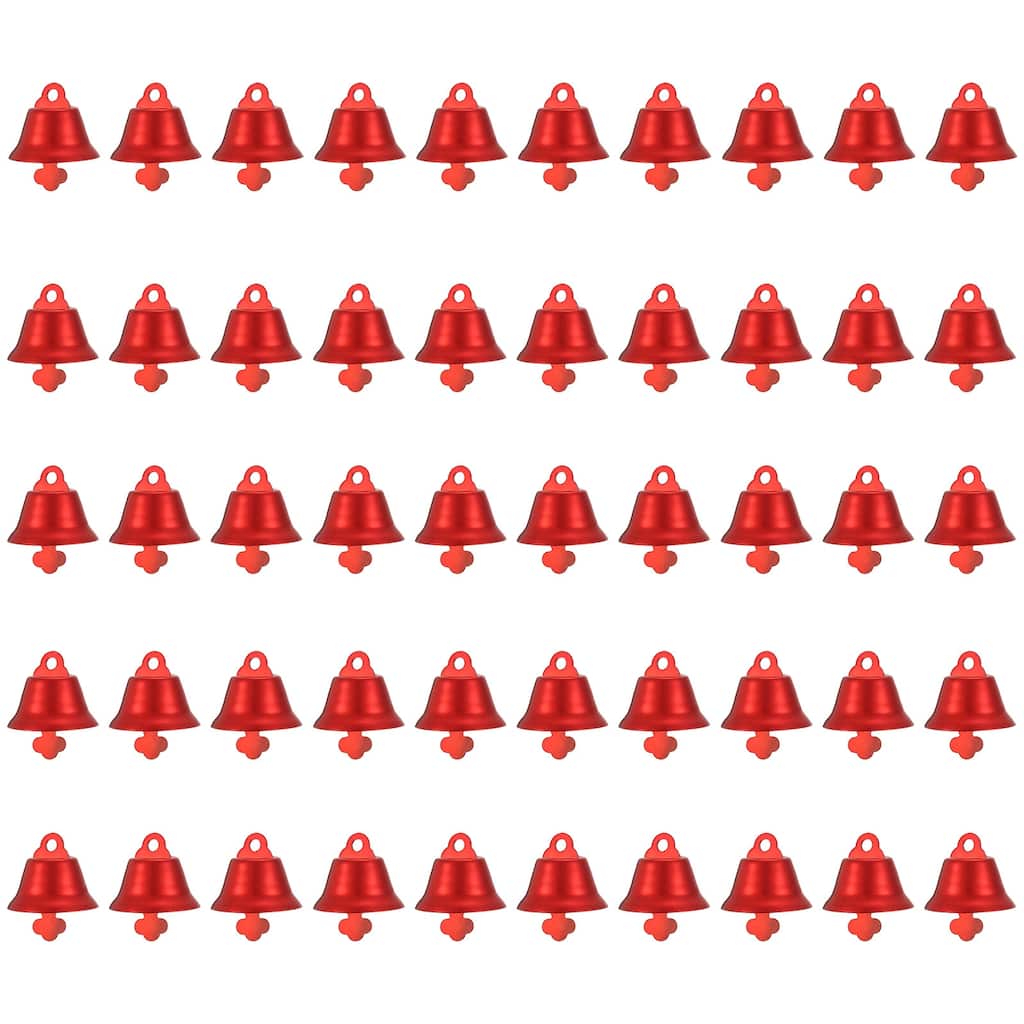 50Pcs Jingle Bells 1" Metal Hanging Bells