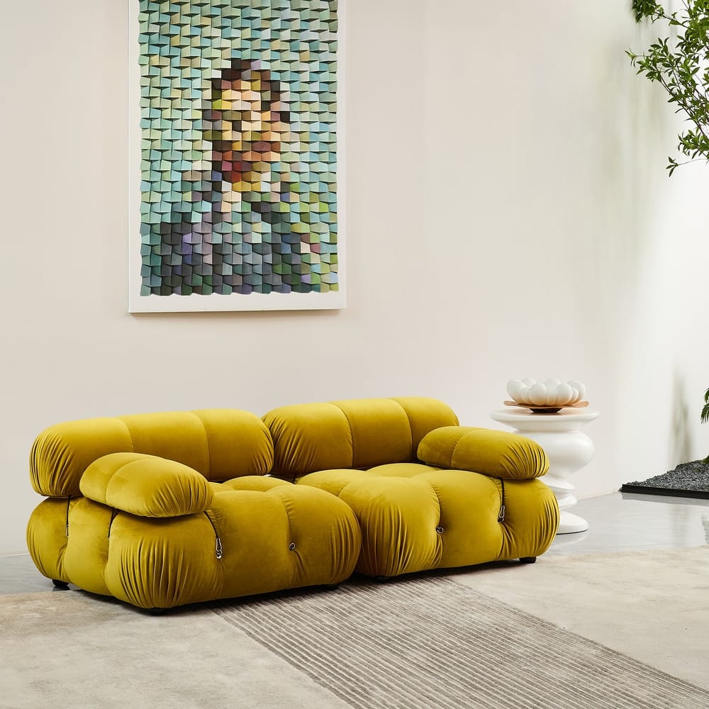 Breeley 76'' Velvet Upholstered Loveseat