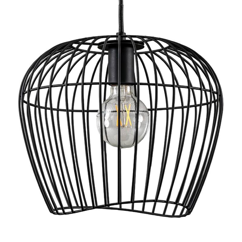 Hunter Redding Matte Black 1 Light Pendant - Industrial, Modern & Contemporary - Kitchen, Dining Room, Entryway, Laundry Room