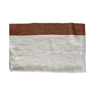 Indian Summer Linen Table Cloth Rust - Bed Bath & Beyond - 43136168