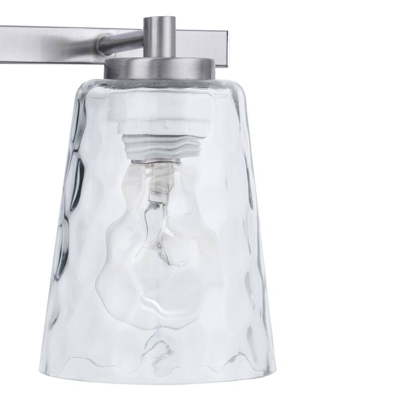 Modern Radiance 2-Light Nickel Vanity Light - 15"L x 5.9"W x 7.5"H