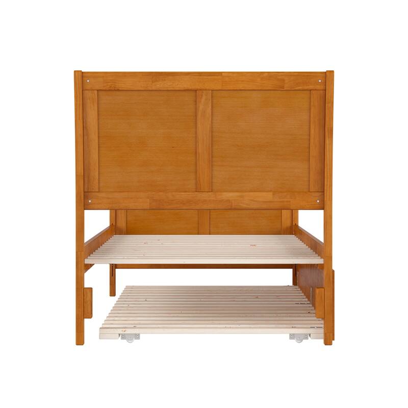 Portland Solid Wood Platform Bed with Matching Footboard and Trundle