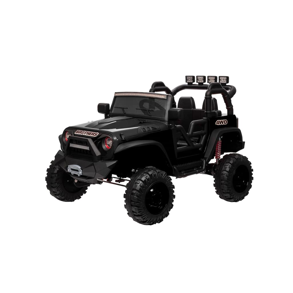 Children's Ride-On Truck 24V Ride-On Car with LED Lights, Electric Car Toddler Vehicle with Bluetooth