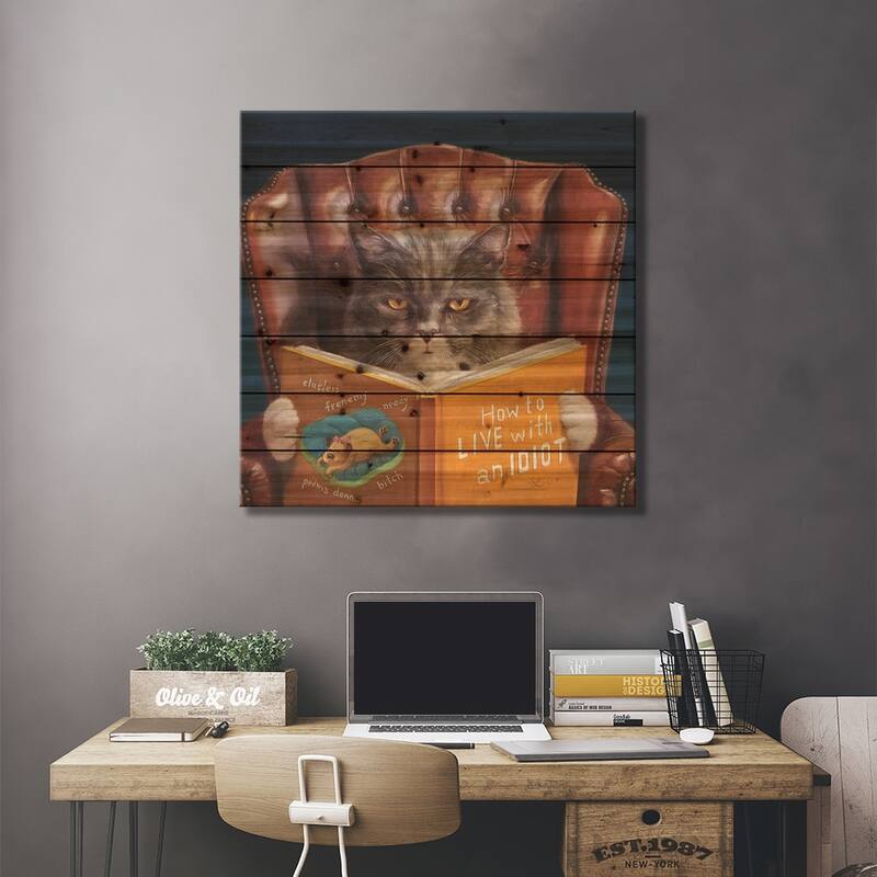 Home Improvement Print On Wood by Lucia Heffernan - Multi-Color