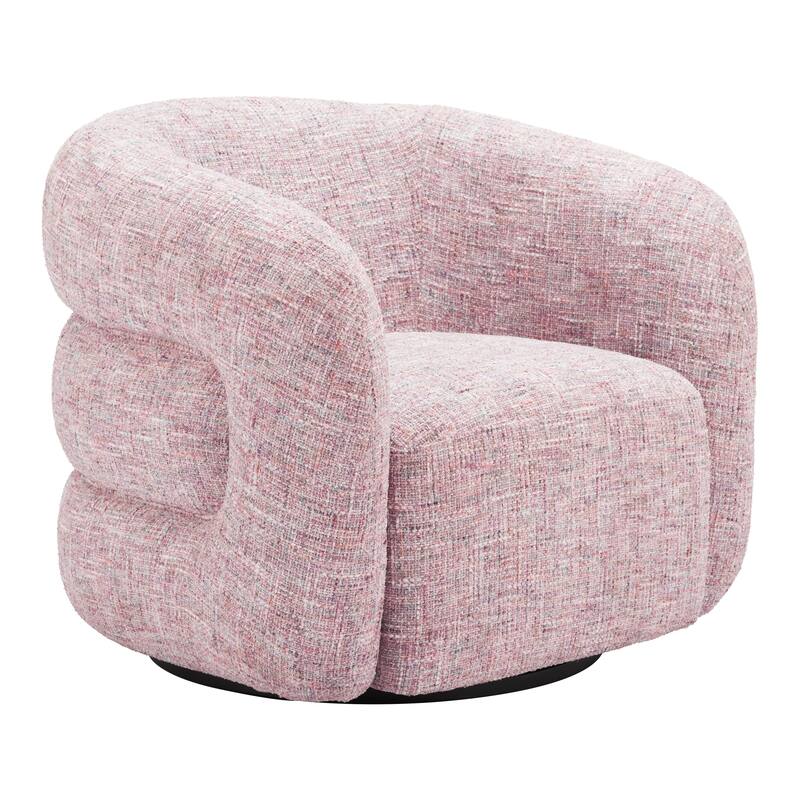Refine Swivel Chair Pink Tweed