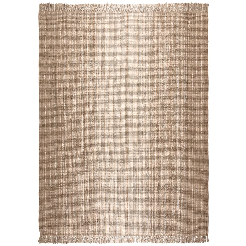 SAFAVIEH Flatweave Natural Tansu Fiber Farmhouse Jute Rug - 8' x 10' - Ivory/Grey