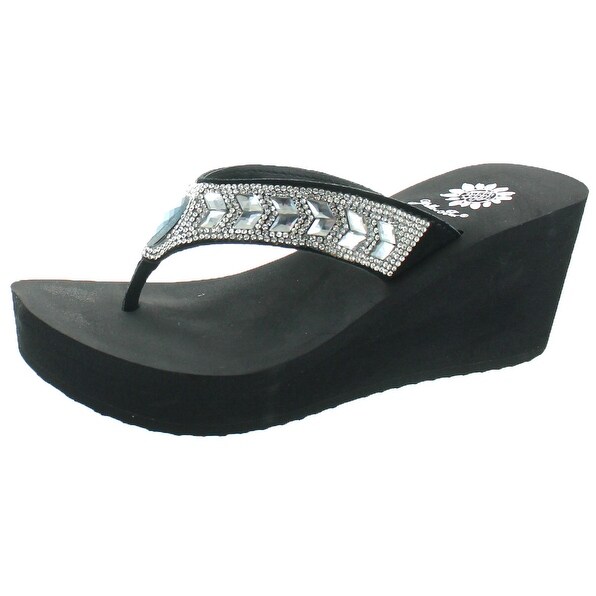yellow box belmac wedge flip flop