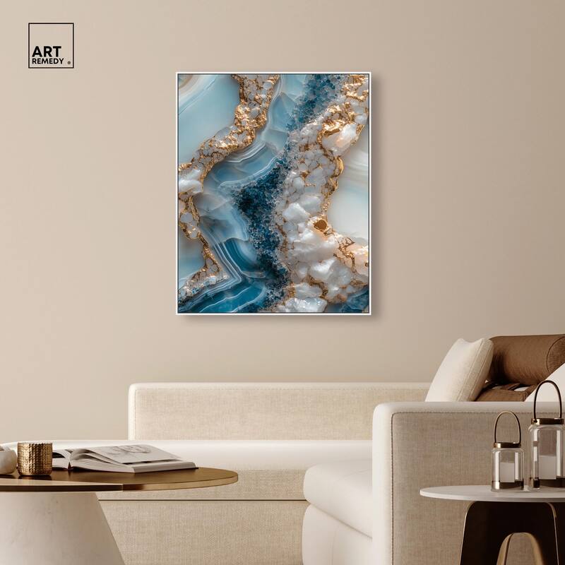 Lapis River Canvas by Art Remedy