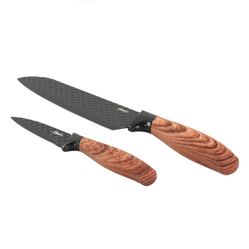 Oster Gunderson 2 Piece Black Stainless Steel Cutlery Set - Black - 2 Piece