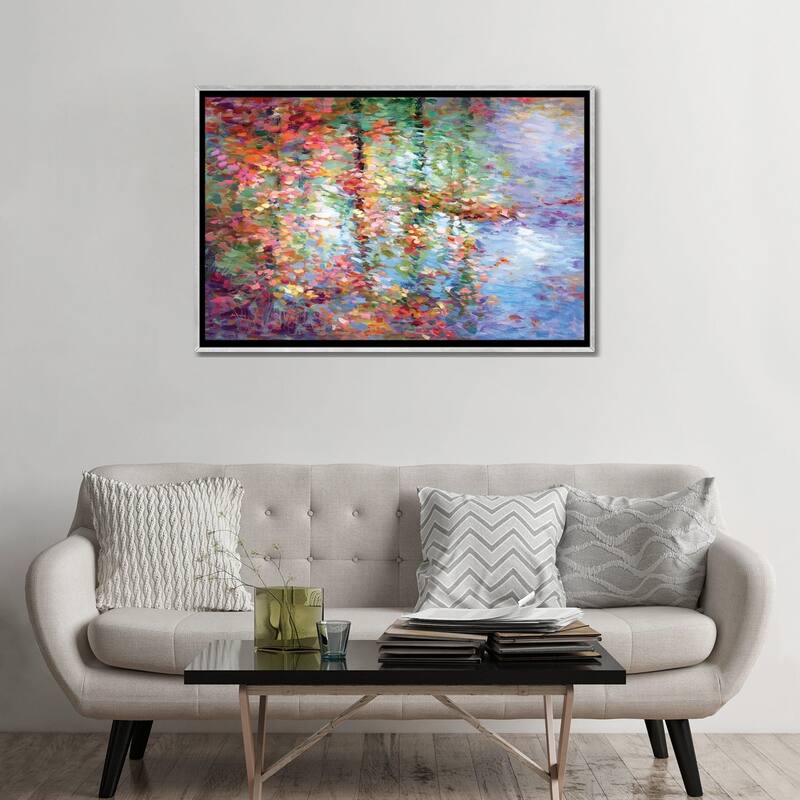 iCanvas "Autumn Reflections III" by Leon Devenice Framed