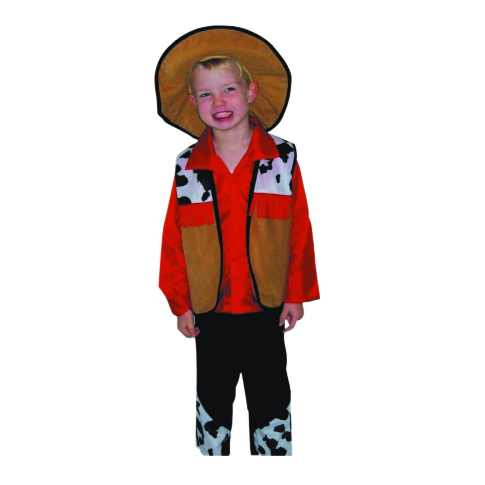 Shop Red And Black Cowboy Boy Child Halloween Costume Medium Overstock 29658760