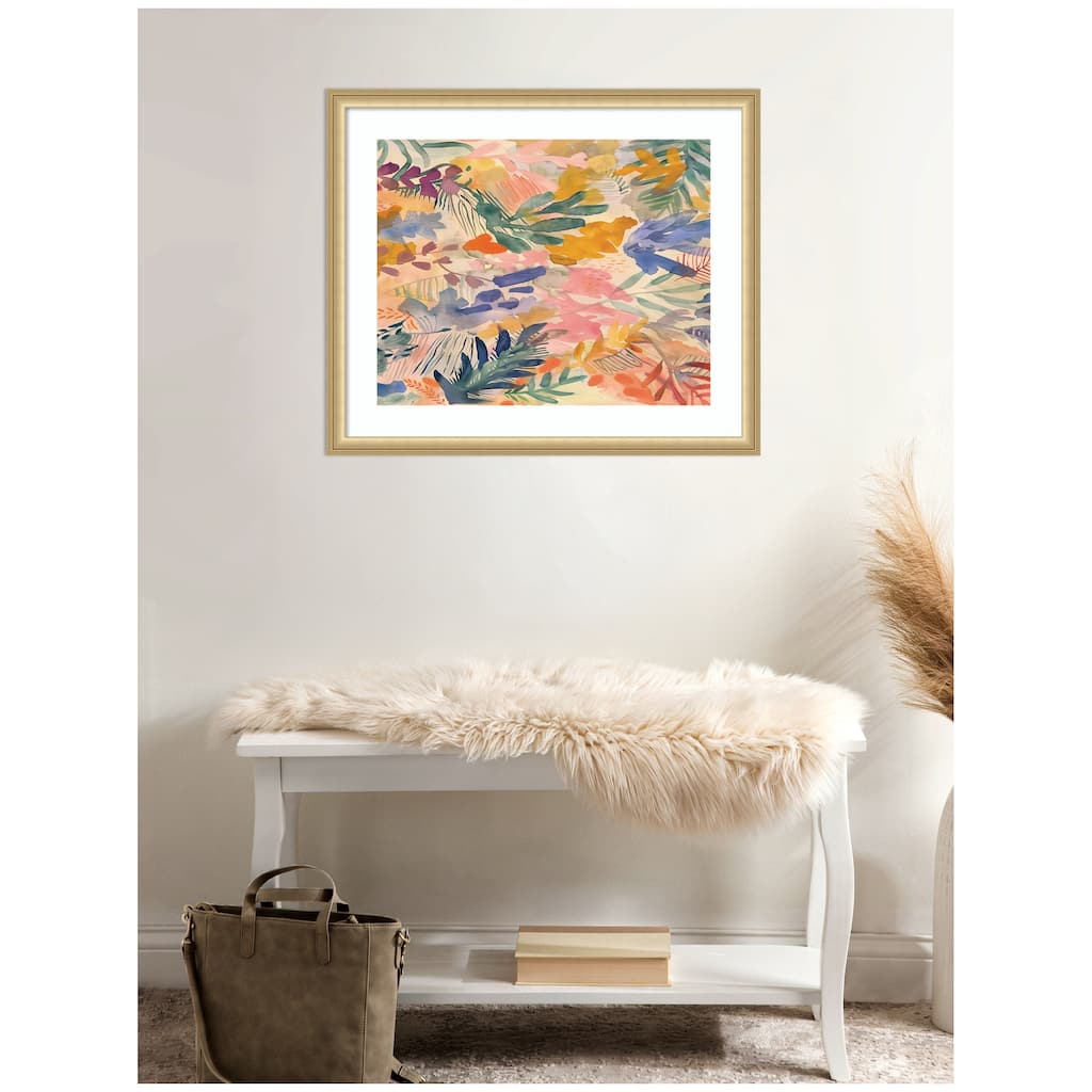 Kate and Laurel Framed Art Flower Market by Amy Lighthall