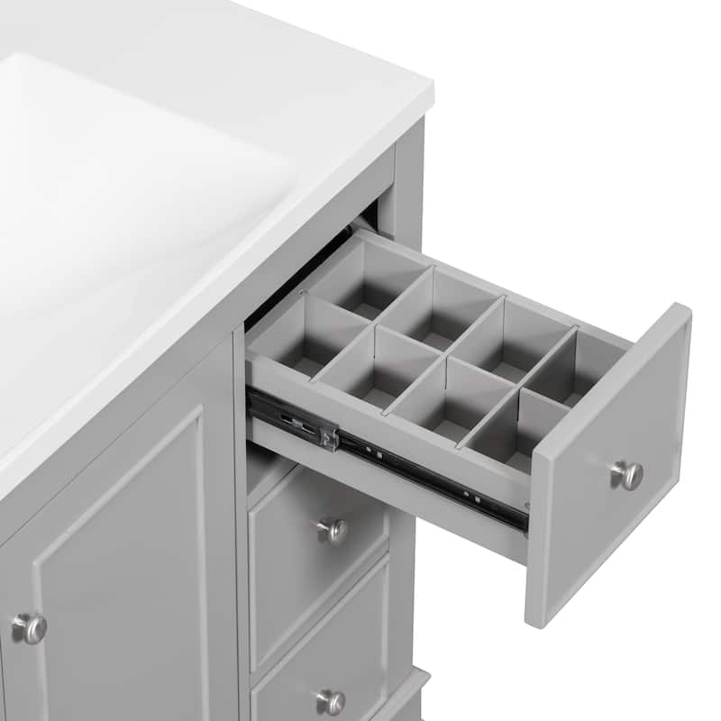 36" Gray Bathroom vanity