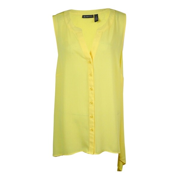 INC International Concept Women's Chiffon Front Blouse