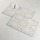 preview thumbnail 25 of 23, Superior Ceton Geometric Washable Bath Rug, Set of 2