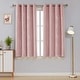 preview thumbnail 81 of 106, Deconovo Silver Line 52 Width Curtain Panel Pair (2 Panel) W52" x L45" - Coral Pink