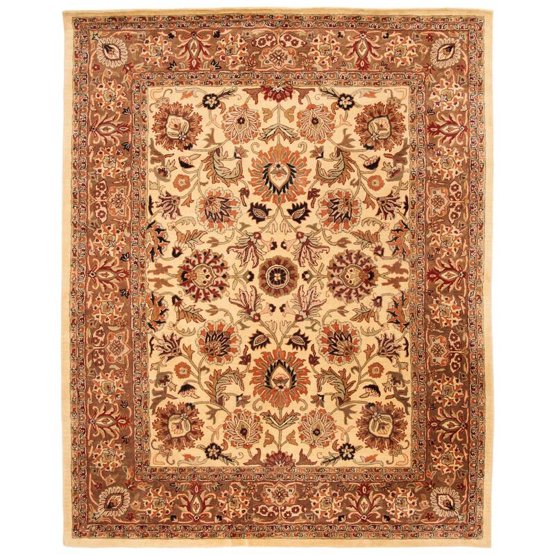 SAFAVIEH Handmade Classic Colombine Traditional Oriental Wool Rug - 5' x 8' - Ivory/Red