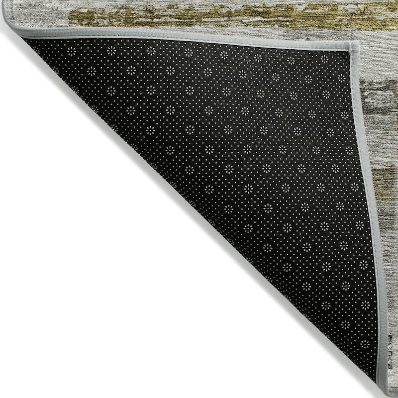 Machine Washable Indoor/ Outdoor Contemporary Chantille Rug