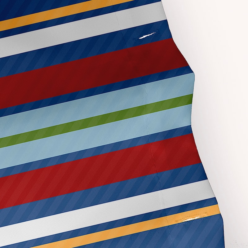 Multi-Stripe Stripe Print Shower Curtain