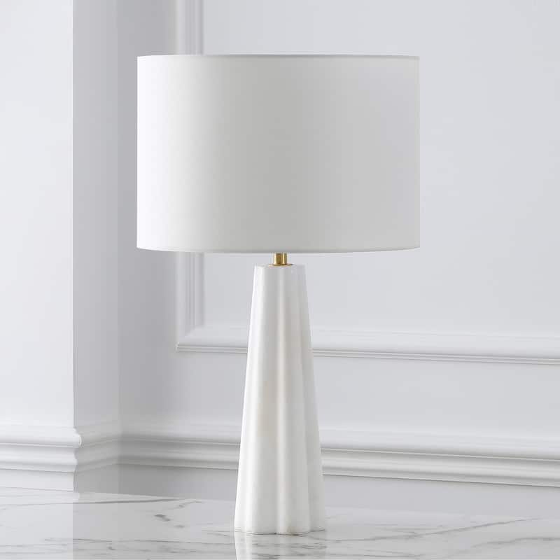 SAFAVIEH Couture Ophelie Alabaster Table Lamp - 15"W x 15"D x 25"H