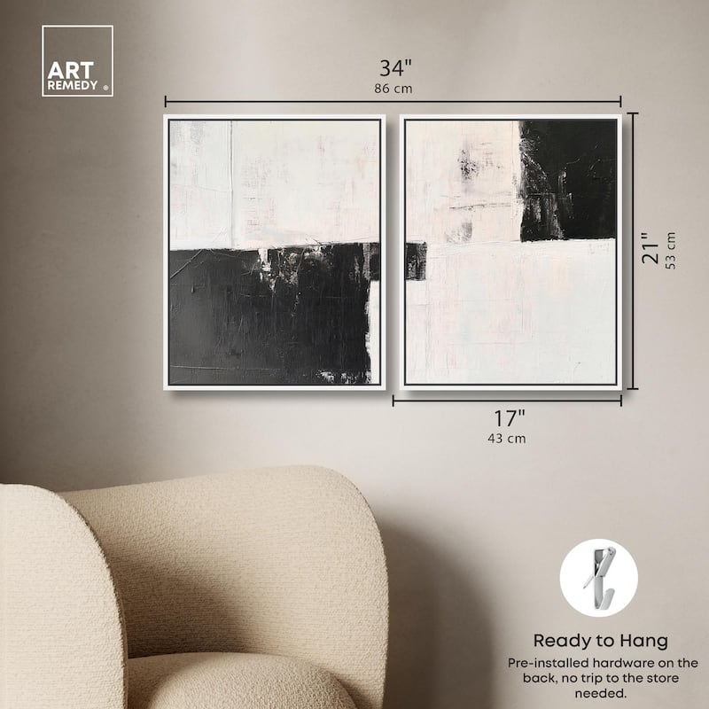 Shattered Symmetry II Canvas Set of 2 by Art Remedy