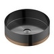 preview thumbnail 12 of 13, Karran Cinox Stainless Steel Round Vessel Sink Gunmetal Grey and Brushed Copper