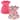 Touched by Nature Baby and Toddler Girl Organic Cotton Short-Sleeve Dresses 2pk, Bright Flower