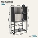 preview thumbnail 12 of 10, Buffet Sideboard Wine Cabinet with Sliding Door