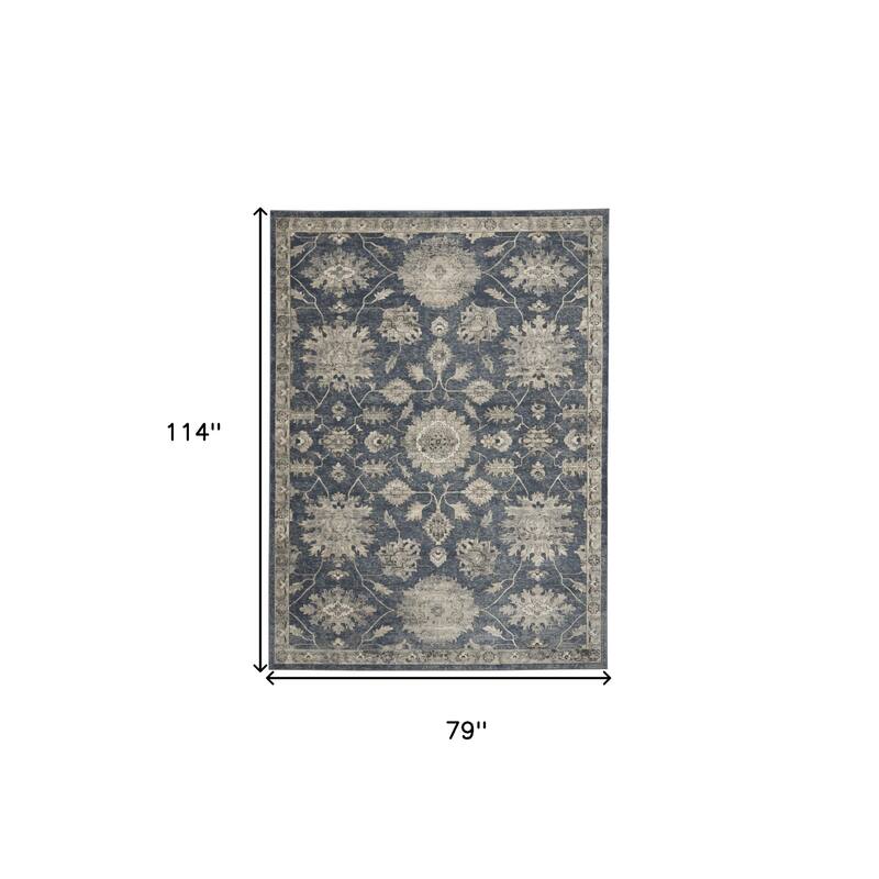 Meja Power Loomed Floral Traditional Area Rug By HomeRoots
