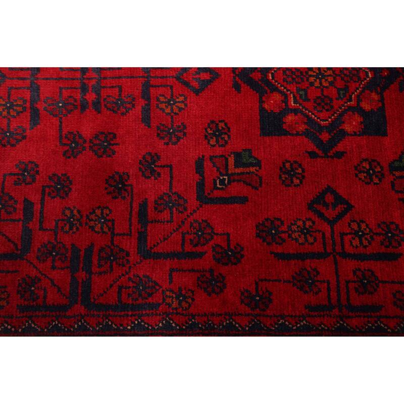 ECARPETGALLERY Hand-knotted Finest Khal Mohammadi Red Wool Rug - 4'11 x 6'6