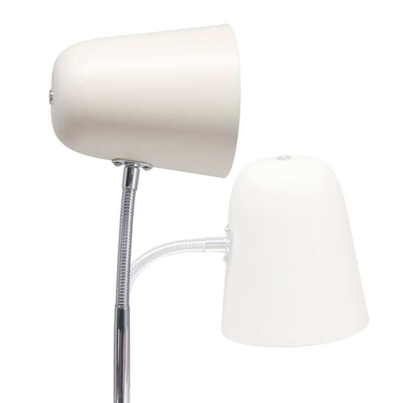 Gooseneck Desk Lamp with Adjustment Shade - 15.25" - Cream