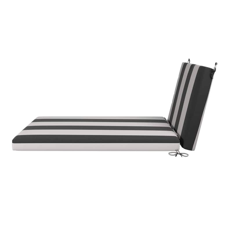 California Umbrella Outdoor Chaise Lounge Cushion, 24" x 78", Memory Foam, Sunbrella Fabric