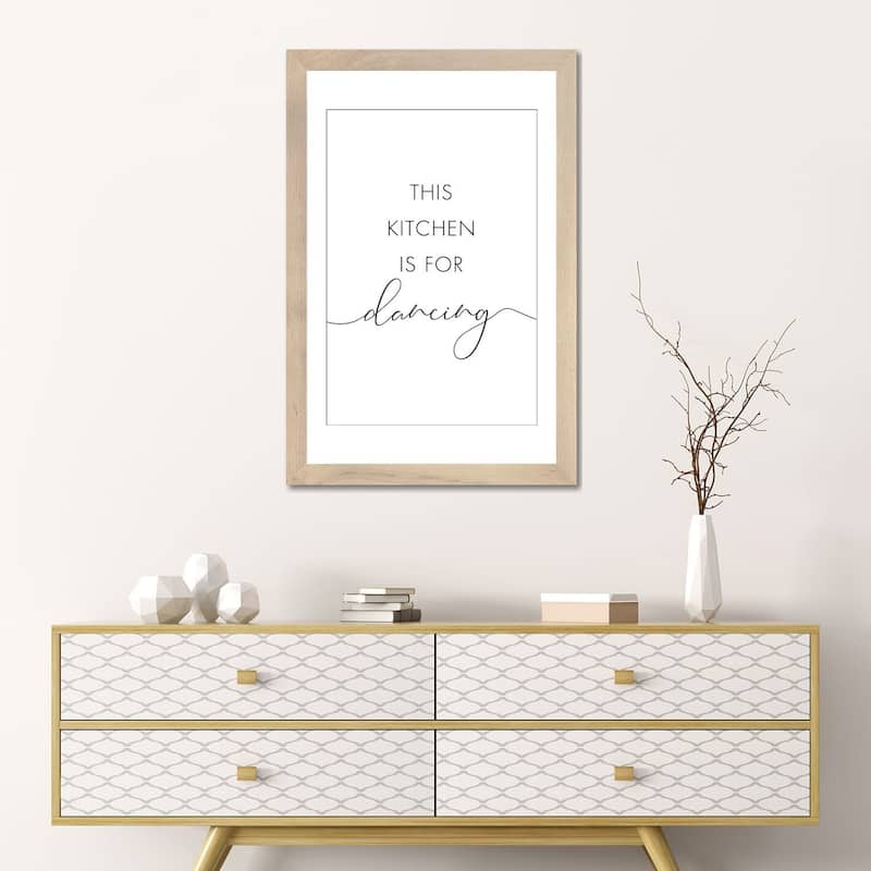 iCanvas "This Kitchen Is For Dancing" by Nouveau Prints