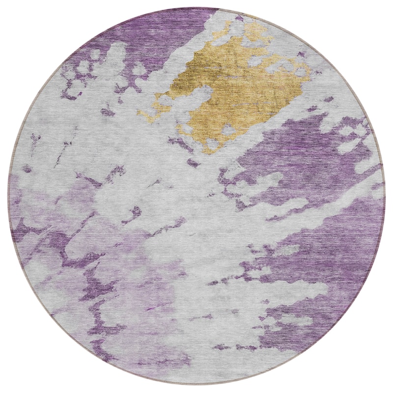 Machine Washable Indoor/ Outdoor Chantille Tie Dye Modern Rug